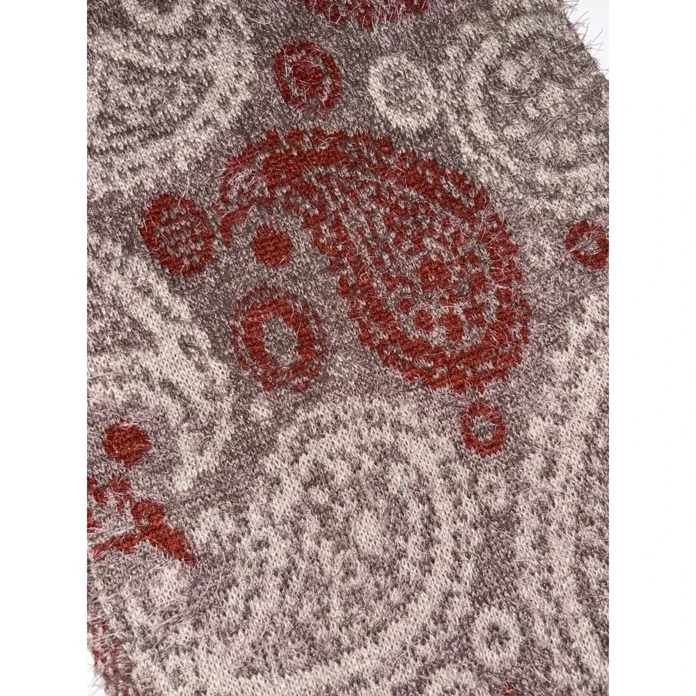 Infinity Super Soft Paisley Scarf Burnt Orange/ Browns NWT